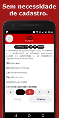 Simulado Concursos Contador android App screenshot 0