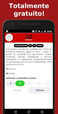 Simulado Concursos Contador android App screenshot 1