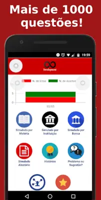 Simulado Concursos Contador android App screenshot 3